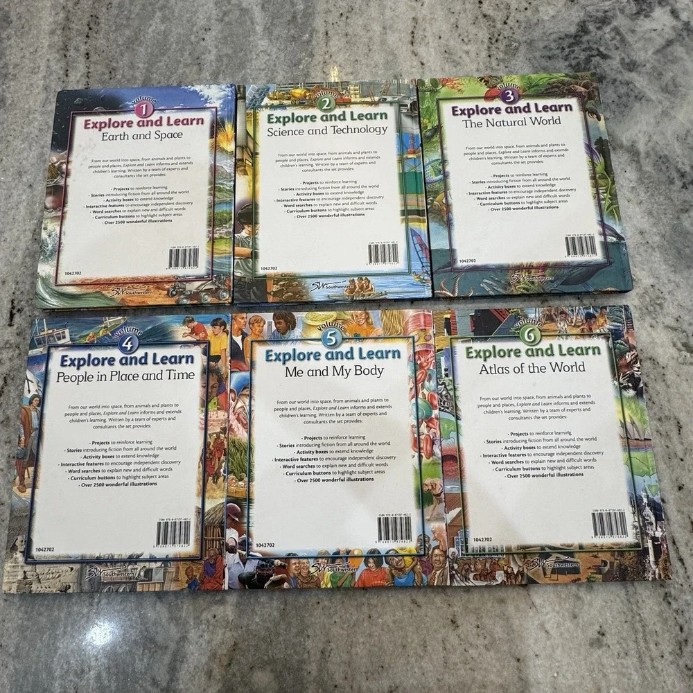 Southwestern EXPLORE AND LEARN Books Complete Vol 1-6 HC Science Homeschool
